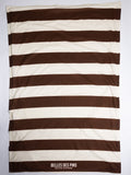 Serviette de plage Rayée Cacao