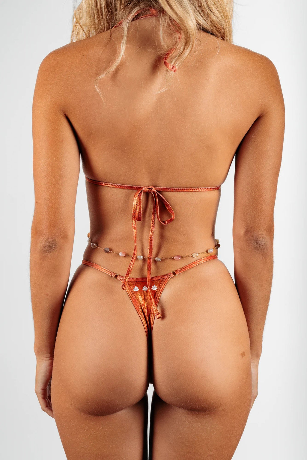 Chaîne de maillot de bain Pierre Orange Quartz